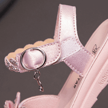 Cargar imagen en el visor de la galería, Sandalias Niñas Lazo rosado - 114571
