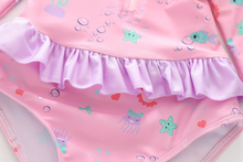 Cargar imagen en el visor de la galería, Traje de Baño Sirena Enterizo manga larga - 117536
