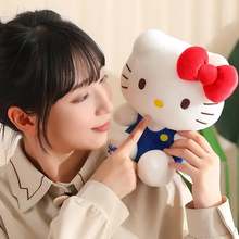 Cargar imagen en el visor de la galería, Peluche Kitty Clásico Lazo Rojo 60cm - 116751
