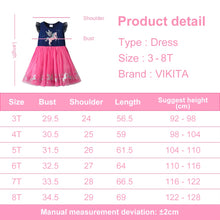 Cargar imagen en el visor de la galería, Vestido Vikita Unicornio falda Fucsia - 115819
