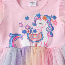Cargar imagen en el visor de la galería, Vestido Vikita Unicornio Falda Arco iris- 115821
