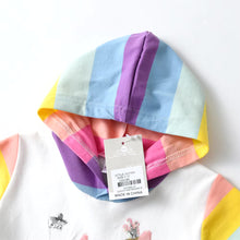 Cargar imagen en el visor de la galería, Vestido Vikita Algodon con Capucha Unicornio Multicolor - 115808
