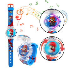 Cargar imagen en el visor de la galería, Reloj Mario con luz y sonido - 117342

