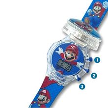 Cargar imagen en el visor de la galería, Reloj Mario con luz y sonido - 117342
