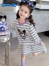 Cargar imagen en el visor de la galería, Vestido Kuromi Manga Larga - 117233
