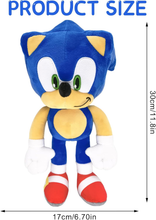 Cargar imagen en el visor de la galería, Peluche Sonic 30cm - 116452
