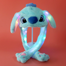 Cargar imagen en el visor de la galería, Gorro peluche Stitch con Luz y orejas largas - 117052
