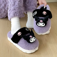 Cargar imagen en el visor de la galería, pantuflas Kuromi  tipo Cholas - 116761
