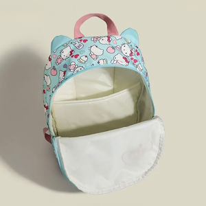 Morral Kitty Tela Azul con base de cuero 40cm - 116693