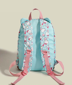 Morral Kitty Tela Azul con base de cuero 40cm - 116693