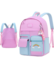Cargar imagen en el visor de la galería, Morral Bolsillos Arco Iris  38cm - 77085
