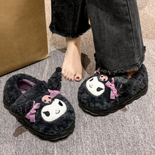 Cargar imagen en el visor de la galería, Pantuflas Kuromi Negras y Moradas - 116762
