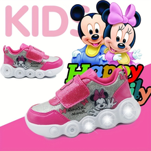 Cargar imagen en el visor de la galería, Zapato Minnie con luces - 116765
