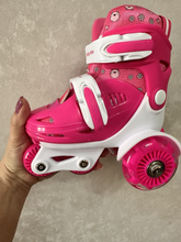 Cargar imagen en el visor de la galería, Patines en Linea para niñas talla 31/34 Ajustable - 116766
