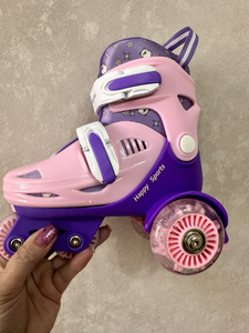 Patines en Linea para niñas talla 31/34 Ajustable Morados - 116766