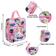 Cargar imagen en el visor de la galería, Morral Sanrio Set 3 pzs, Lonchera y Cartuchera  40cm - 116705
