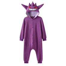 Cargar imagen en el visor de la galería, Pijama Enterizo Gengar Niñ@ - 115345 unisex
