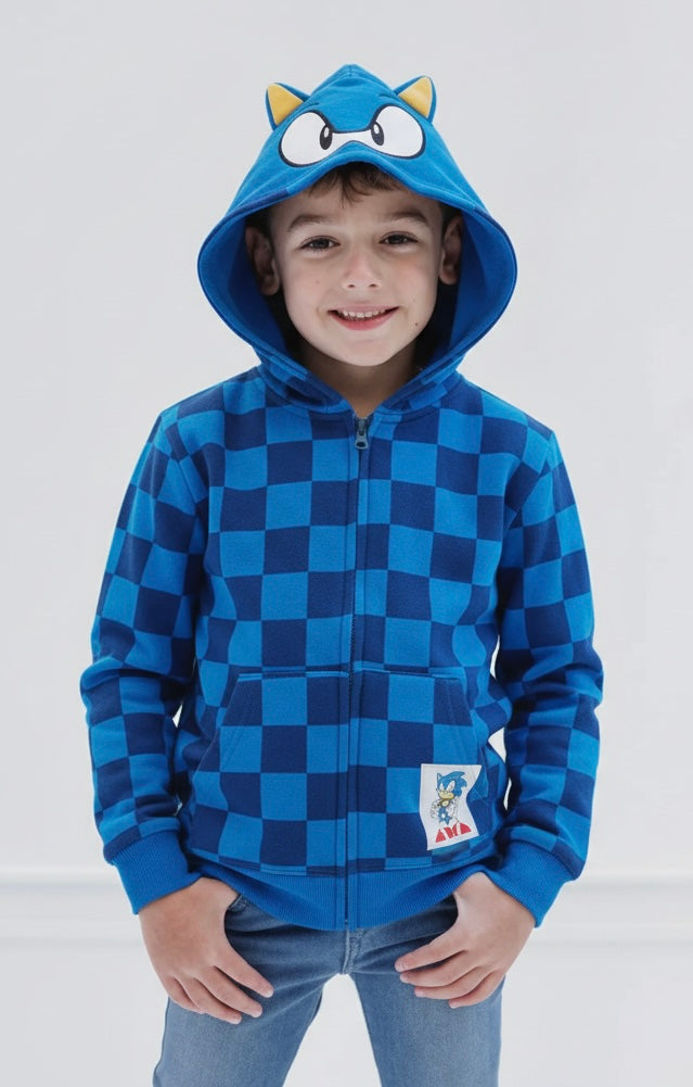 Suéter con Capucha y Cierre Sonic - 116963