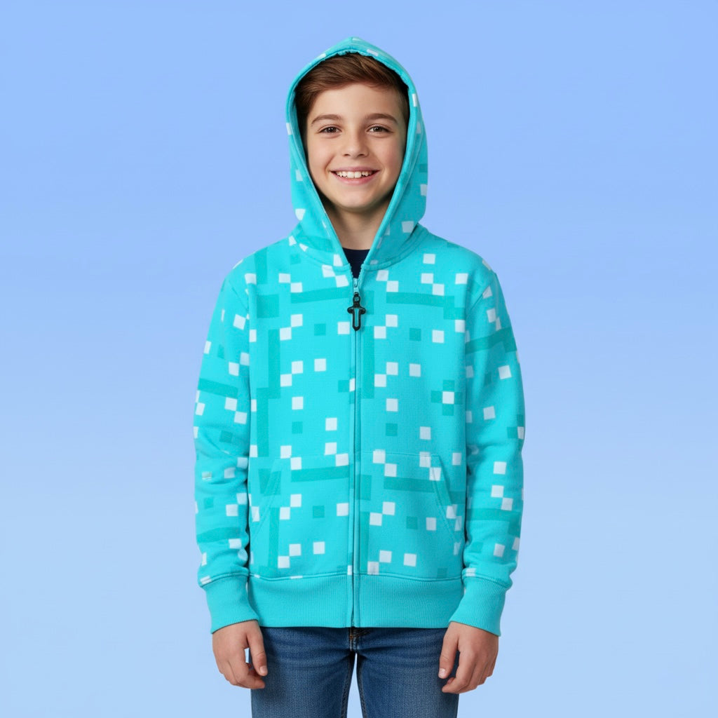 Suéter con Capucha y Cierre Minecraft - 116963