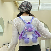 Cargar imagen en el visor de la galería, Morral Peluche Stitch Morado 22cm - 115384
