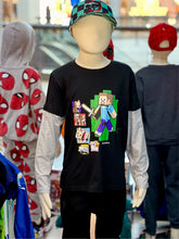 Cargar imagen en el visor de la galería, Franela Minecraft Manga Larga - 117193
