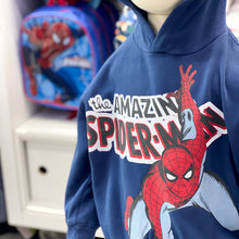 Cargar imagen en el visor de la galería, Sueter Spiderman con Capucha Azul - 114953
