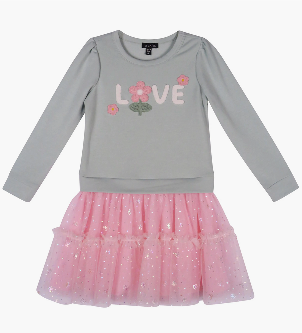 Vestido Manga Larga tipo Sueter Love - 116574