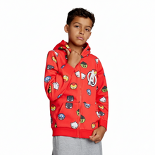 Cargar imagen en el visor de la galería, Chaqueta Suéter Marvel Roja con capucha - 116945
