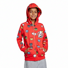 Cargar imagen en el visor de la galería, Chaqueta Suéter Marvel Roja con capucha - 116945

