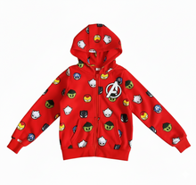 Cargar imagen en el visor de la galería, Chaqueta Suéter Marvel Roja con capucha - 116945
