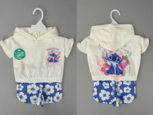 Cargar imagen en el visor de la galería, Conjunto Stitch Short con Franela tipo Sueter bebe - 116863
