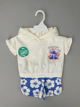 Cargar imagen en el visor de la galería, Conjunto Stitch Short con Franela tipo Sueter bebe - 116863
