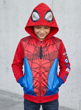 Cargar imagen en el visor de la galería, Sueter Spiderman con capucha - 117434
