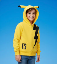 Cargar imagen en el visor de la galería, Suéter con Capucha y Cierre Pikachu - 116963
