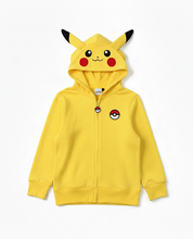 Cargar imagen en el visor de la galería, Suéter con Capucha y Cierre Pikachu - 116963
