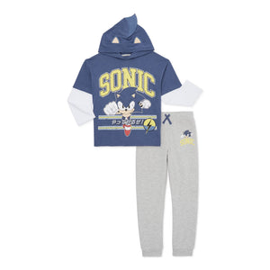 Conjunto Sonic Sueter Capucha y Jogger - 115127