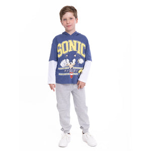 Conjunto Sonic Sueter Capucha y Jogger - 115127