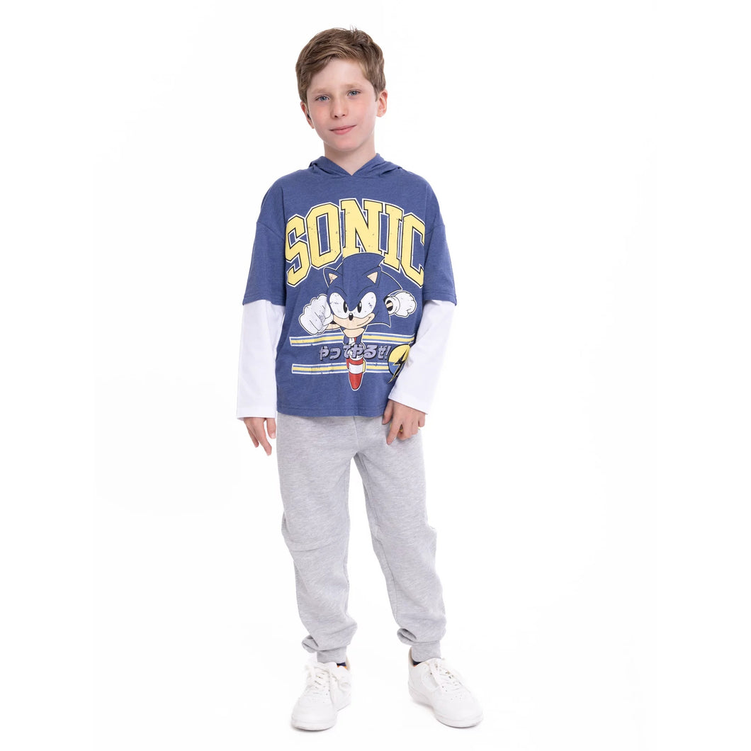 Conjunto Sonic Sueter Capucha y Jogger - 115127