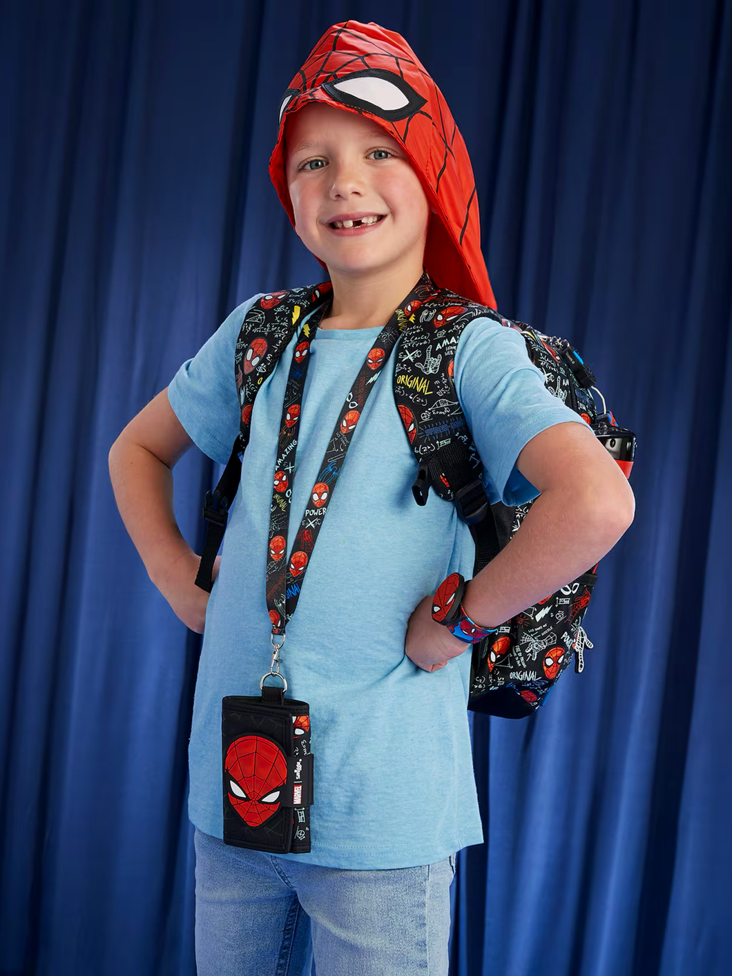 Morral Spiderman Smiggle con Capucha  -116604