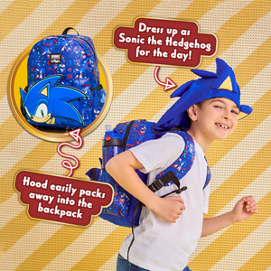 Morral Sonic Smiggle con Capucha 36cm - 116385