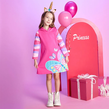 Cargar imagen en el visor de la galería, Vestido Vikita Mariposa  Con Capucha  Manga Larga - 116834
