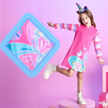 Cargar imagen en el visor de la galería, Vestido Vikita Mariposa  Con Capucha  Manga Larga - 116834
