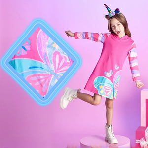 Vestido Vikita Mariposa  Con Capucha  Manga Larga - 116834