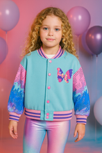 Cargar imagen en el visor de la galería, Chaqueta Vikita Mariposa Azul - 116836
