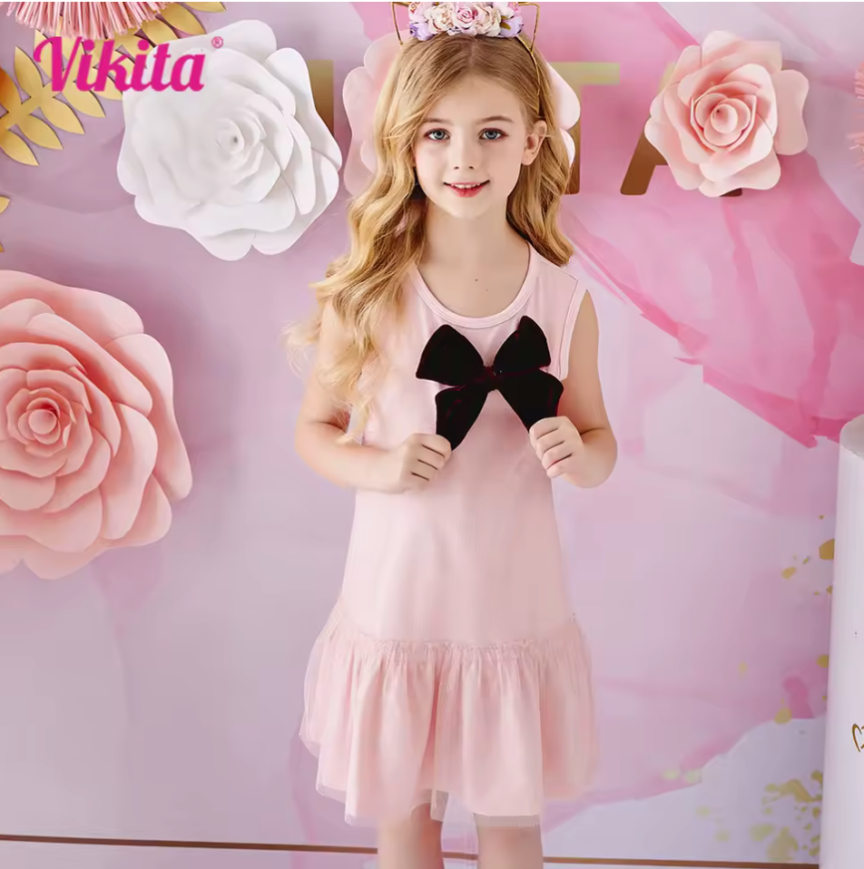 Vestido Vikita Lazo Vino tinto sin mangas  - 116838