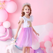 Cargar imagen en el visor de la galería, Vestido Vikita Blanco Unicornio- 116840
