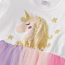 Cargar imagen en el visor de la galería, Vestido Vikita Blanco Unicornio- 116840
