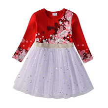 Cargar imagen en el visor de la galería, Vestido Vikita Top Rojo Copos  - 116845
