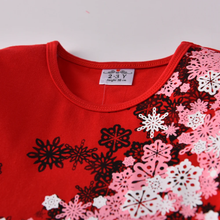 Cargar imagen en el visor de la galería, Vestido Vikita Top Rojo Copos  - 116845
