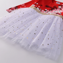 Cargar imagen en el visor de la galería, Vestido Vikita Top Rojo Copos  - 116845
